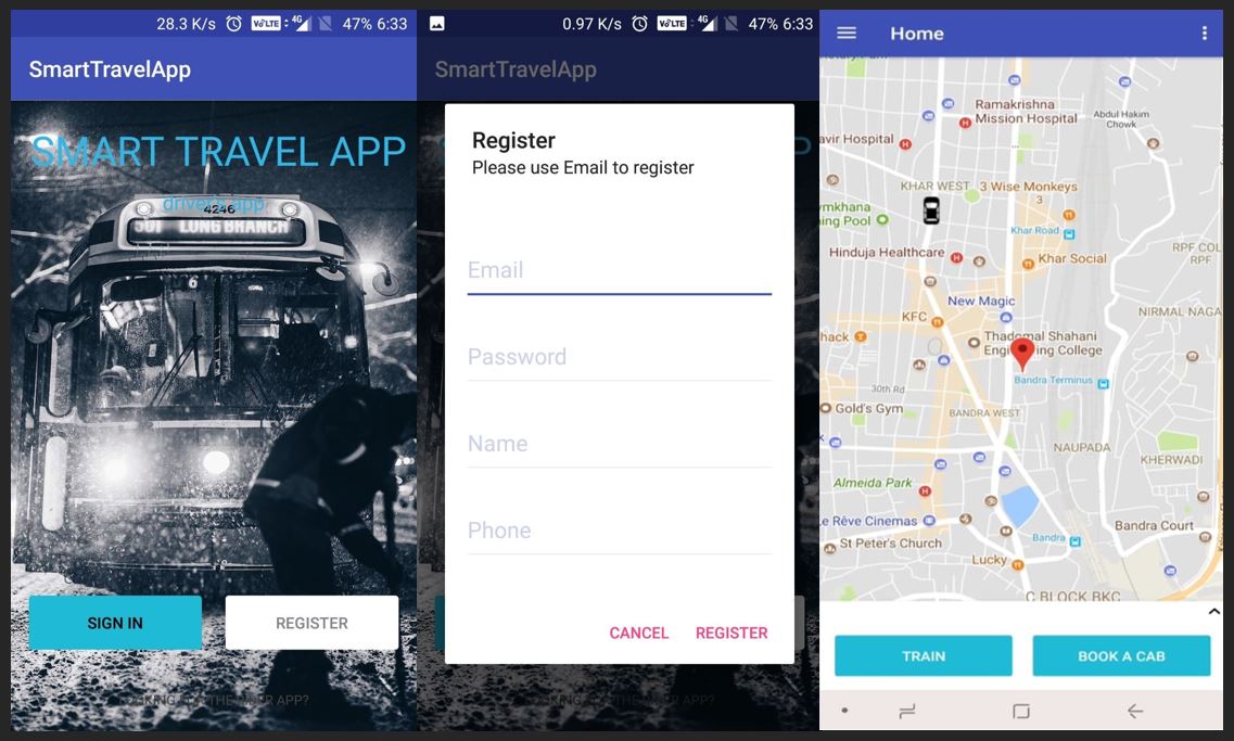 smart travell app images